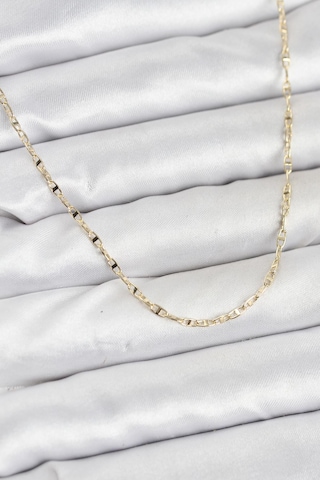 Utterly Good Kadın Kolye 14k Gold Renk Pirinç Gemi Zinciri Model Metalik