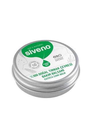 Siveno %100 Doğal Tırnak Çevresi Bakım Balsamı Organik Argan Yağlı Bitkisel Onarıcı Krem 15 ML