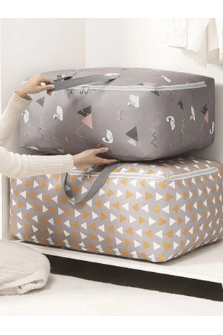 Myston House Battaniye, Yastık, Çarşaf, Giysi Ve Ceketler İçin Saklama Düzenleyici 168839511 Gri