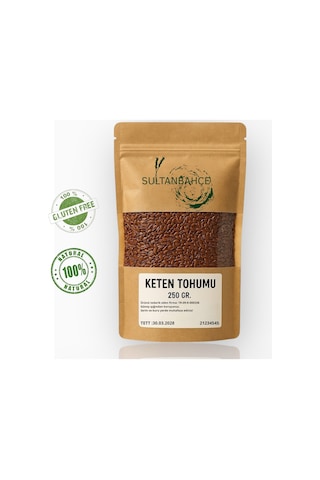 Sultanbahçe Keten Tohumu 250 Gr - Yoğurtlu Tarifler Ve Smoothieler Için-doğal Lif-vegan
