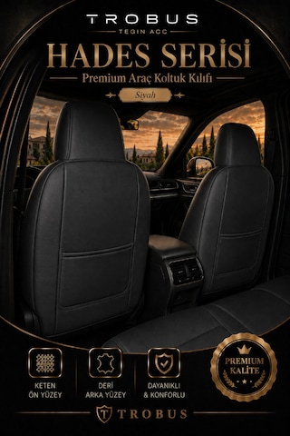 Nissan Qashqai 2007 Ve Sonrası Uyumlu Hades Serisi Keten Koltuk Kılıfı Siyah Kırmızı