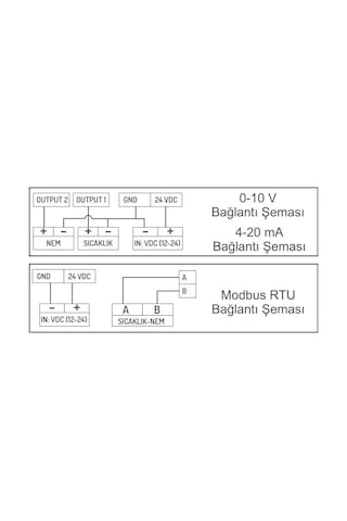 Ems St-241 ,24vdc 4..20ma Kanal Tip Isı-nem Sensör