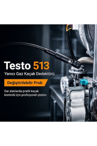 Testo 513 Yanıcı Gaz Dedektörü Değiştirilebilir Prob