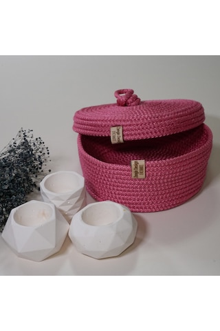 Zengin Design Home Zengin Supla Ekmek Sepeti Pembe