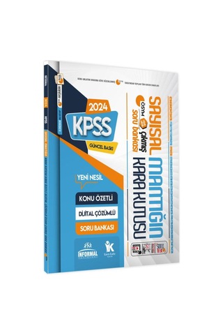 KPSS Matematik Tek Kitap-geometri Ve Sayısal Mantık Kara Kutu