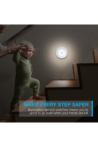 Vkemall Ev İçin Akıllı Hareket Sensörlü Led Lambası - 6000k/3500k Işık Tonu, 5v/3.7v Giriş, 50000 Saat Kullanim Süresi