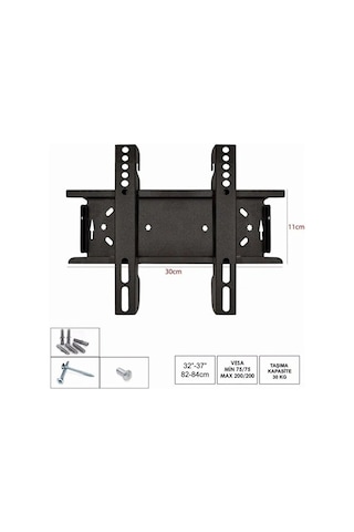 Primex Str-30s 22-42" Vesa Universal Tv-monitör Askı Aparatı, Sabit Kilitli Max 35kg Lcd-led Tv Duvar Askı Aparatı İnç Aralığı Tüm Tv Ve Monitör Uyumlu