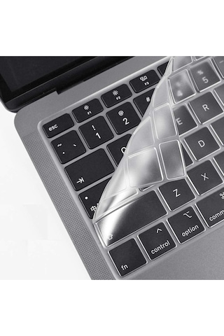 Macbook Pro 13 Inc 2020 M1 A2338 / A2251 / A2289 Ile Uyumlu Türkçe Q Klavye Silikon Koruyucu Kılıf Çok Renkli