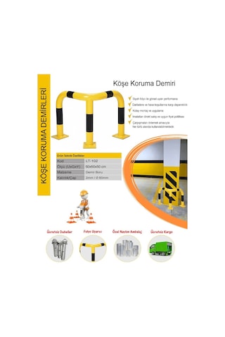 Otopark Bariyeri Kolon Köşe Koruma Bariyeri Duvar Kolon Koruyucu (318019386)