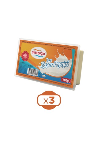 Güneşoğlu Kaşar Peyniri 3 x 600 G