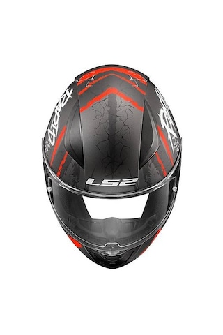 Ls2 Rapıd 2 Raven Kapalı Motosiklet Kaskı Mat Siyah - Kırmızı