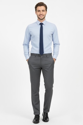 Presto Erkek Slimfit Armürlü Pantolon Füme 3194-090 Füme