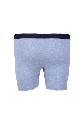 Moc Grande Mocgrande Erkek Büyük Beden Likralı Uzun Paça Boxer 11906 Grı Melanj Gri Melanj