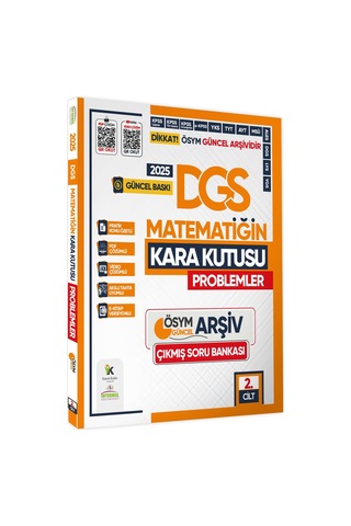2025 Dgs Kara Kutu Matematik 1.-2.cilt Ve Geometri Ösym Çıkmış Soru Bankası Video/pdf Çözümlü