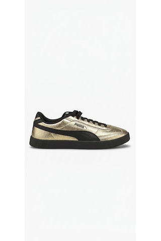 Puma 404461 01 Club Iı Era Metallic Gold-siyah Kadın Spor Ayakkab Altın
