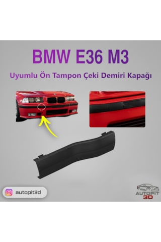 Bmw E36 M3 Tampon Uyumlu Ön Çeki Demiri Kapağı