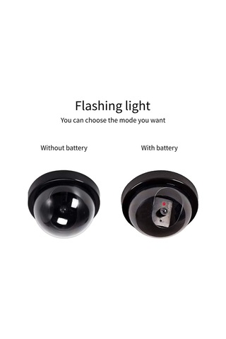 Padalink Büyük Boy Yalan Yarı Küre Kamera, Led Işıklı, Ev/ofis Güvenliği, Dolandırıcıyı Caydırıcı, Abs Malzeme, Taklit Gözetim Kamerası