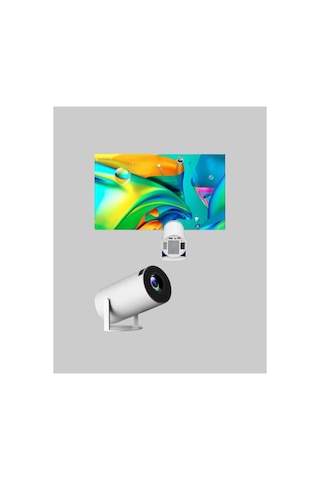 Full Hd 4k Destekli Akıllı Projeksiyon 130 İnç Ekran, Uzun Ömürlü Ampul Ve Çoklu Giriş - Lisinya