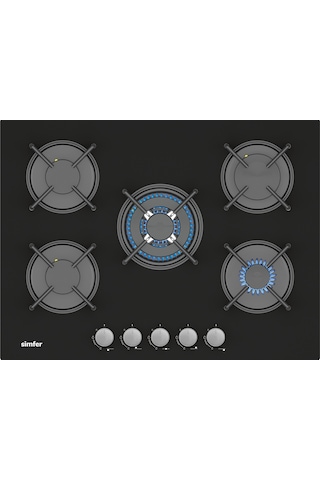 Simfer 3704 Ankastre Siyah Cam Ocak