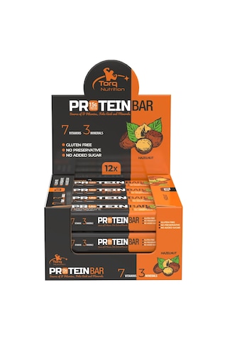 Torq Nutrition Protein Bar Fındık (12 adet)
