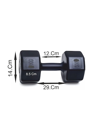 Besinistanbul Ps Spor 10 Kg Dambıl X 2 Adet Siyah