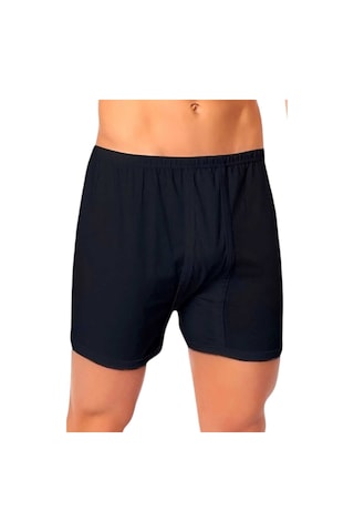 Uniquetrenders Erkek Rahat Kesim Paçalı Pamuklu Külot Boxer 3'lü Set Siyah