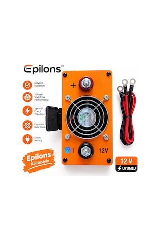 Epilons 1000w Tam Sinüs İnverter 12v Dc 220v Ac Çevirici Usb Çıkışlı Araç Karavan Solar Güç Dönüştürücü