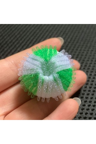 Yunboo 6 Adet Yeşil 3.5cm Abs Pratik Çamaşır Masası Topları - Saç Ve Telliği Temizler, Çamaşırları Çabuk Kurutur, Çıplaklıkları Azaltır Beyaz - Yeşil