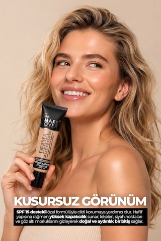 Studio Makeover Derma Make-up Cover Foundation Yoğun Kapatıcı Fondöten 04 40 Ml Pink Muse