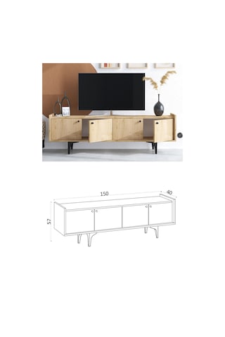 Decormet Chow Tv Sehpası Dec0044 Çok Renkli