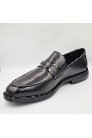 Greyder 67705 Siyah Hakiki Deri Erkek Loafer Klasik Ayakkabı Siyah