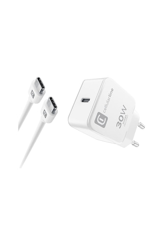 Cellularline 30w Adaptör + C2C Kablo Şarj Kiti
