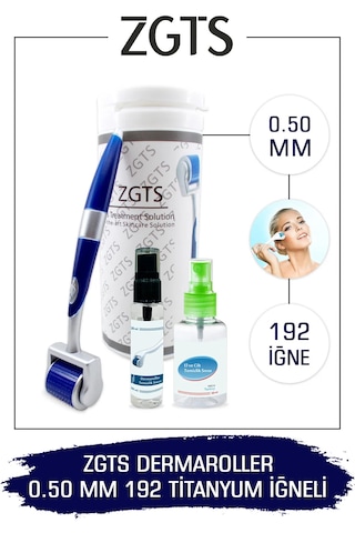Zgts Blue Line Dermaroller 0.50mm Titanyum 192 Iğneli Derma Rolle Zgts Blue Line Dermaroller 0.50mm Titanyum 192 Iğneli Derma Rolle