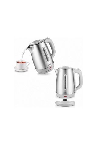 İnoks Çelik Kettle Su Isıtıcısı Kablosuz Kullanım 1.8lt 360 Dönebilme Otomatik Kapanma Sk-8031 532