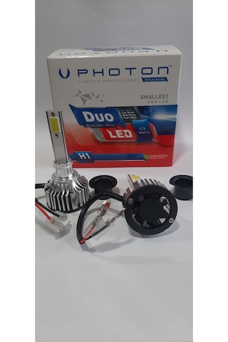 Megamarket06 2023 En Yeni Seri H1 Duo Led Xenon Şimşek Etkili Beyaz Zenon H1