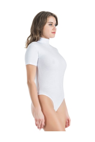 Derya Kurşun Yarım Kol Boğazlı Çıtçıtlı Kadın Body 325 001