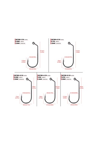 Yuntech01 100 Adet Yüksek Karbon Çelik Ters Tırnaklı Olta İğnesi 1/0 -5/0 Seçenekli