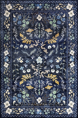 Artloop Fuga Kadife Dokulu Siyah/beyaz Modern Desenli Halı Ka 05