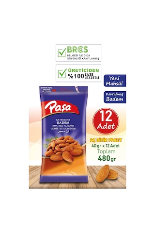Paşa Kuruyemiş Badem 12 x 40 G