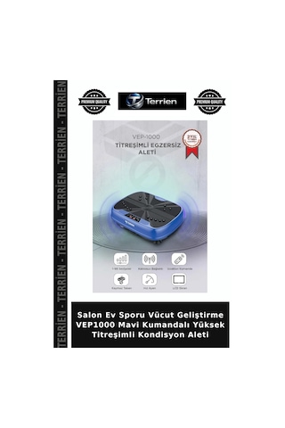 Salon Ev Sporu Vücut Geliştirme Vep1000 Mavi Kumandalı Yüksek Titreşimli Kondisyon Aleti