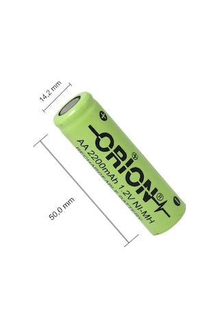 Orion 2200 mAh 1.2 V AA Ni-MH Şarj Edilebilir Kalem Pil