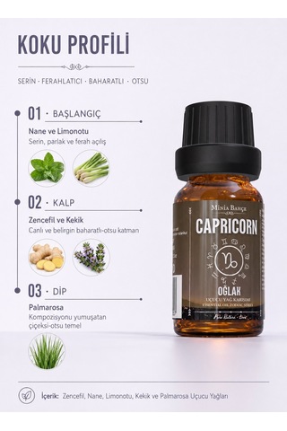 Minia Bahçe Oğlak Burcu Uçucu Yağ Karışımı 10 ML