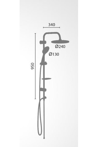 Monavit Slim Jet Black Tepe/Yağmurlama Duş Takımı Seti Mvt3030 Diğer