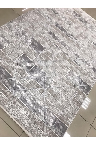 Merinos Halı Ritim 73338 071 Serisi Salon Oturma Yatak Odası Halısı Kahverengi - Bej