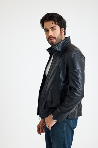 Franko Armondi Spor Erkek Deri Ceket E67-k-133-24049 Siyah