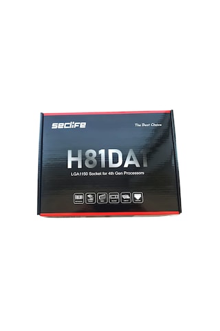 Seclife H81 H81DA1 Intel H81 1600 MHz(OC) DDR3 Soket LGA1150 mATX Anakart