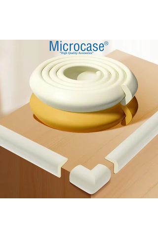 Microcase Sarmal Sünger Bebek Ve Çocuk Köşe Kenar Koruyucu Kesilebilir 200 Cm - Al5236 Siyah