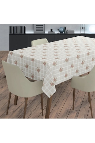 Pvc Elyaf Astarlı Çiçek Desenli Masa Örtüsü Colibri