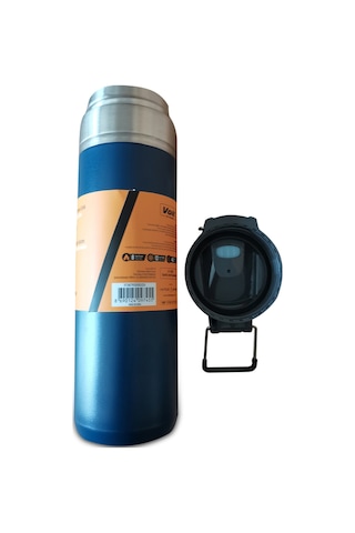Easy Flip Thermos 800 Ml Mavi | 304 Paslanmaz Çelik, Çift Cidarlı Vakum Yalıtımlı