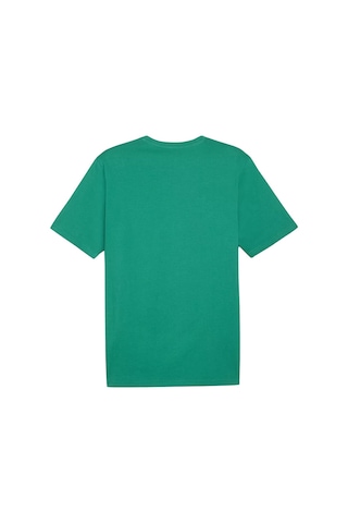 Puma Teamrise Logo Jersey Cotton Erkek Günlük Tişört - Yeşil 65870505